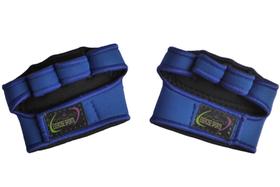 Luva para Academia Meia Luva de Neoprene Azul