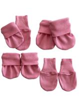 Luva para bebê kit com 4 pares