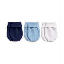 Luva para Bebê Suedine 100% Algodão Antialérgico - Par Avulso ou Kit 3 Pares - Proteção e Conforto R