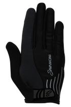 Luva Para Ciclismo Preta Touch Screen Fechada Savancini (1653-013)