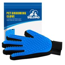 Luva para cuidar de animais de estimação DELOMO Deshedding Massage para cães e gatos