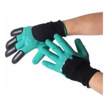 Luva Para Jardinagem Plantar Cavar Com Garras Mexa Terra