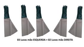 Luva Para Jateamento Epi - (03 Mão Esquerda + 02 Mão Direita) Luva Para Jateamento Epi - (03 Mão Esquerda + 02 Mão Direita)