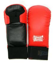 Luva para Karate s/polegar vrm - knockout