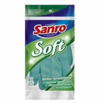 Luva Para Limpeza Tamanho Médio Verde Sanro Soft Luva Para Limpeza Tamanho Médio Verde Sanro Soft