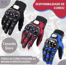 Luva Para Motociclista Ciclista Proteção Super Resistente