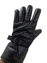 Luva Para Motoqueiro Antiderrapante Preto Forrada Quente Com Ajuste No Punho