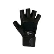 Luva Para Musculação Em Couro Munhequeira Estilo Valeo Preta Luva Para Musculação Em Couro Munhequeira Estilo Valeo Preta