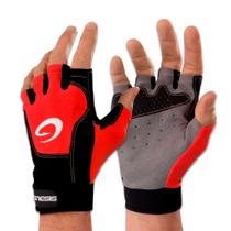 Luva Para Pesca 5 Dedos Aberto Vermelho/Preto GL-501S - Jignesis Luva Para Pesca 5 Dedos Aberto Vermelho/Preto GL-501S - Jignesis
