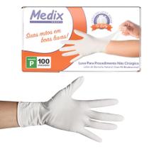 Luva Para Procedimento 100un Caixa Não Cirúrgico Com Pó Látex Natural