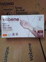 Luva para procedimento em vinil sem po tam g com 100und vabene Luva para procedimento em vinil sem po tam g com 100und vabene