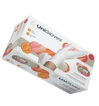 Luva para procedimento nao cirurgico conforto s/ po tam m branca 100 un unigloves