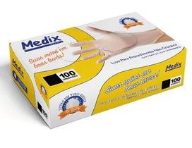 Luva Para Procedimento Não Cirúrgico Vinílicas MEDIX (caixa com 100) Luva Para Procedimento Não Cirúrgico Vinílicas MEDIX (caixa com 100)
