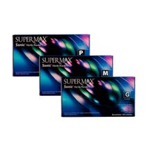 LUVA PARA PROCEDIMENTO NITRILICA SONIC SUPERMAX cx 100un LUVA PARA PROCEDIMENTO NITRILICA SONIC SUPERMAX cx 100un