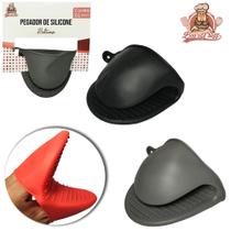 Luva pegador de cozinha de silicone 10x8cm bons cheff Luva pegador de cozinha de silicone 10x8cm bons cheff