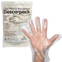 Luva plástica descarpack c/100