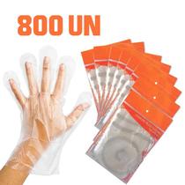 Luva Plástica Descartável Cuidado Pessoal Limpeza 800Un