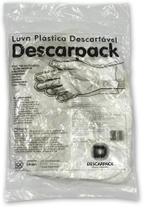 Luva Plástica Descartável Hotel Pousada Restaurante Descarpack c/1000