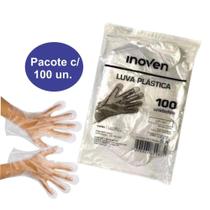 Luva Plástica Descártavel INOVEN - 100 Unidade Luva Plástica Descártavel INOVEN - 100 Unidade