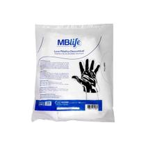 Luva Plástica Descartável MbLife 100U