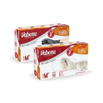 Luva Plástica Descartável s/ Pó Tamanhos P M G GG 100 unidades - Vabene ViniFlex Luva Plástica Descartável s/ Pó Tamanhos P M G GG 100 unidades - Vabene ViniFlex