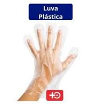 Luva Plástica Pacote com 100 Unidades Tamanho Único