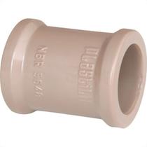Luva Plastilit PVC Liso Liso 1/2 Marrom - Kit C/50 Unidades