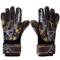 Luva Poker Futebol Skull Semi Profissional Multiterreno - Preto+Marrom