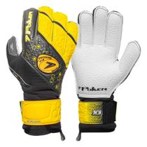 Luva Poker Futebol Synthetic Endurance Profissional Preto/Amarelo
