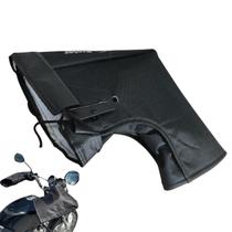 Luva Polaina Impermeável Termica Guidão Para Moto Preta Luva Polaina Impermeável Termica Guidão Para Moto Preta