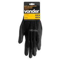 Luva poliester/pu preta tam.09 vonder-7025100009 Luva poliester/pu preta tam.09 vonder-7025100009