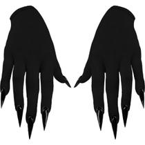 Luva Preta Longa Com Garras pra Fantasia de Halloween Luva Preta Longa Com Garras pra Fantasia de Halloween