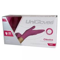 Luva Proced Unigloves 100un PP Pink
