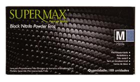 Luva procedimento não cirúrgico - black nitrilo - embalagem c/ 100 unid - marca supermax Luva procedimento não cirúrgico - black nitrilo - embalagem c/ 100 unid - marca supermax