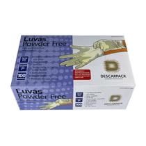 Luva procedimento não cirúrgico látex s/ pó descarpack 100un tam: m