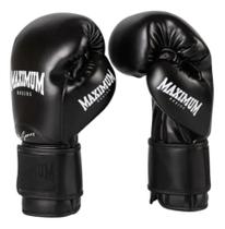 Luva Profissional Black Maximum Boxe Muay Thai Pro Séries Luva Profissional Black Maximum Boxe Muay Thai Pro Séries