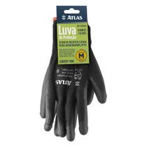 Luva Proteção Antiderrapante em PU Tamanho M AT1304 Atlas