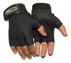 Luva Proteção Solar Nylon Uv Meio Dedo Punho Conforto Moto Bike.