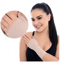 Luva Proteção Solar UV 50+ Curta Sem Dedos Tratamento Queimadura