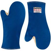 Luva Proteção Térmica 2 Dedos 35 cm Azul Rio Valley CA 28688 Luva Proteção Térmica 2 Dedos 35 cm Azul Rio Valley CA 28688