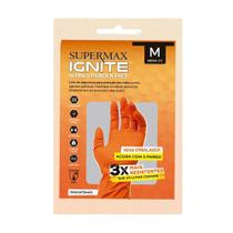 Luva protetora de nitrilo laranja ignite pt 5 pares tam m - supermax