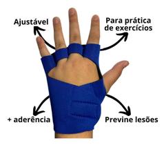 Luva Protetora para Mão Esquerda Antiderrapante Ajustável para Mão e Pulso