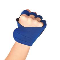 Luva protetora para mão esquerda antiderrapante ajustável para mão e pulso prevenir lesões