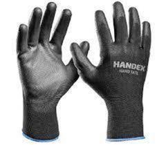 Luva PU Preta HANDEX CA41628 Luva PU Preta HANDEX CA41628