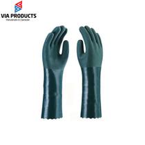 Luva PVC 36cm Verde Forrada Soft