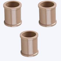 Luva Pvc 50Mm Soldável Conexão Encanamento Kit 03 Un