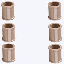 Luva Pvc 50Mm Soldável Conexão Encanamento Kit 06 Un