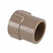 Luva Pvc Marrom Roscável e Soldável 1" 32mm Plastilit