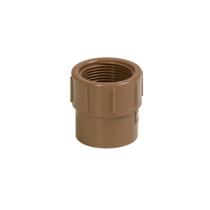 Luva PVC Marrom Soldável e Rosca 50mm x 1.1/2" (LR) Krona