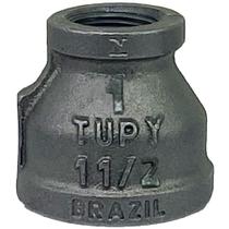 Luva Red Tupy 1" x 1/2" NPT 300 LBS Preto A. Pressão
